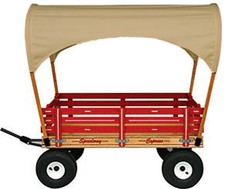 LARGE "SUN TOP" COVERED AMISH WAGON 48" w/ 6  Wide Off Road Tires  4 Colors 