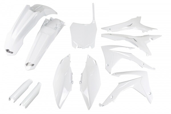 Kunststoff Kit Full Honda CRF 250R 2014 - 2017 CRF 450R 2013 - 2016 Weiß Usa-image