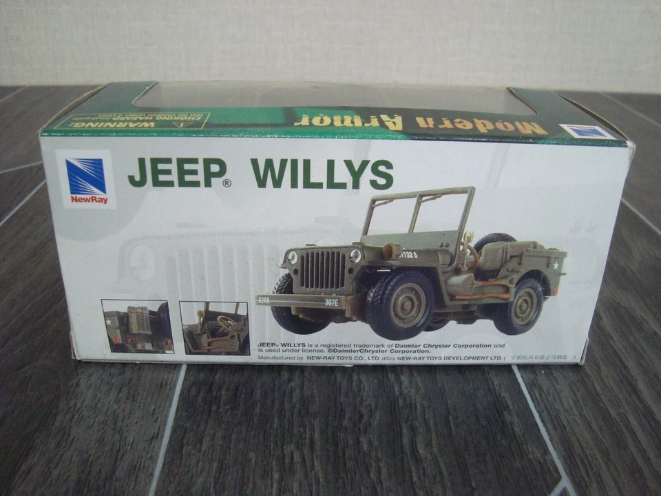 NewRay 1/32 Die Cast And Plastic Willys Jeep - Image 3 of 3