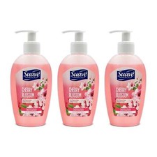 Suave Essentials Cherry Blossom Scent Pampering Hand Soap, 6.7oz Pack of 3