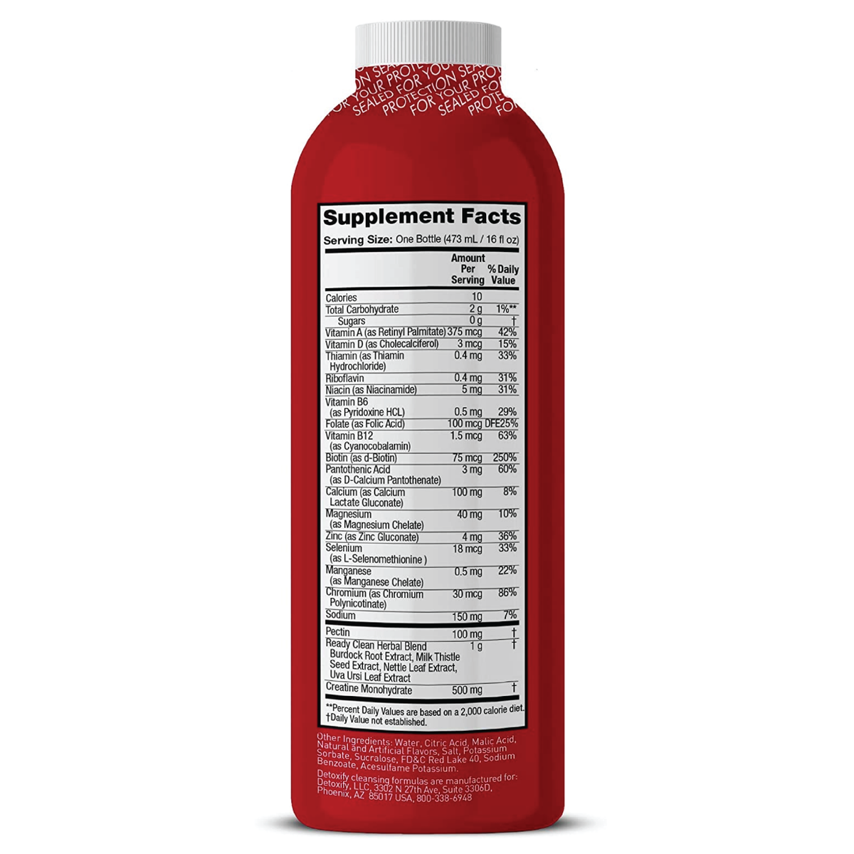 1x Bottle Ready Clean Detoxify Tropical Herbal Cleanse | 16oz