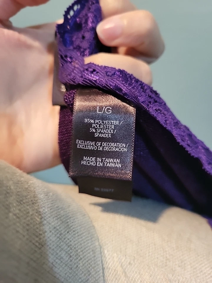 Conjunto Suéter Cárdigan Vintage Encaje Púrpura Bisou, Talla Grande Tanque y Suéter Foto 3 de 4