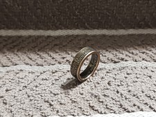 Pennsylvania Handcrafted Washington Quarters coin ring, size 6  1999