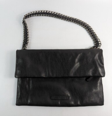 Handtasche Esprit schwarz Kunstleder 30 cm x 21 cm