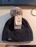 EisbäR MüTze Bommel BommelmüTze StrickmüTze Damen Jamie Pompon MÜ Schwarz Rot