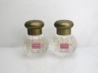 TOCCA MINI PERFUME CLEOPATRA EAU DE PARFUM 0.17 OZ (LOT OF 2)
