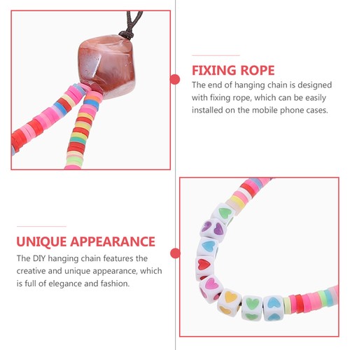 Beaded Lanyard Mobile Phone Lanyard Phone Lanyard Beads Cell Phone Holder - 第 12/12 張圖片