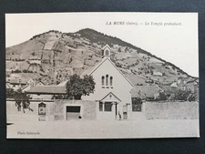 Carte Postale Ancienne LA MURE Isère ÉGLISE TEMPLE PROTESTANT