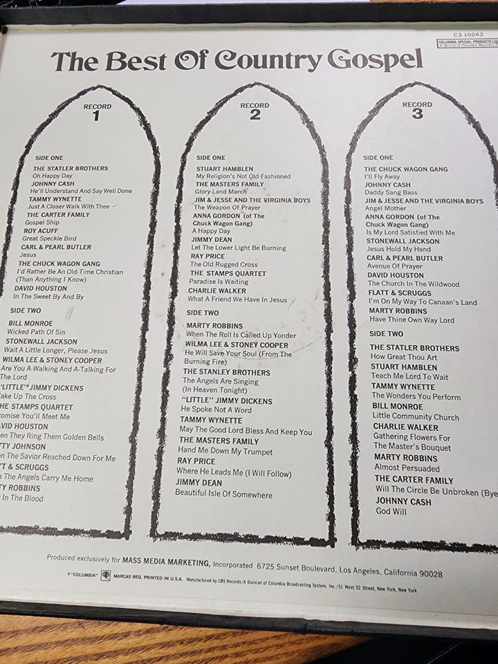 The Best Of Country Gospel (3 LPs, Columbia Special Products) Various VG R64 Foto 2 de 2