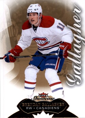 2014-15 Fleer Showcase #20 Brendan Gallagher - HKY