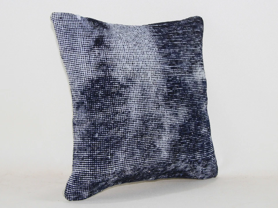 16x16 Kilim Pillow Cover Turkish Handmade Tribal Aztec Anatolian Cushion Case - Image 2 of 4