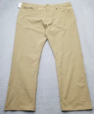 DOCKERS Smart 360 Tech Hiking Pants Mens 38x29 Tan Performance Stretch Straight