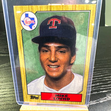 Topps 1987 Mike Loynd Texas Rangers #126 Baseball Trading Card Rookie Base. rookie card picture
