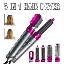 5 in1 Electric Hair Dryer Blow Curler Set Detachable Styler Hot Air Brush Salon.