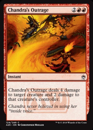 Chandra's Outrage Masters 25 Lightly Played, English
