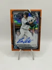 2024 Bowman Chrome Draft Sam Antonacci True Orange 1st Refractor Auto /25
