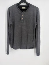 Marine Layer Long Sleeve Henley Shirt Men’s Size Small Casual Minimalist 1201