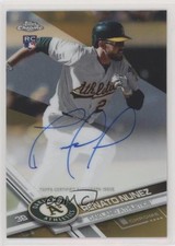 2017 Topps Chrome Rookie Auto Gold Refractor 49/50 Renato Nunez #RA-RN Auto 0f8