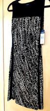 NWT Chaps Ralph Lauren sheath dress Size S black