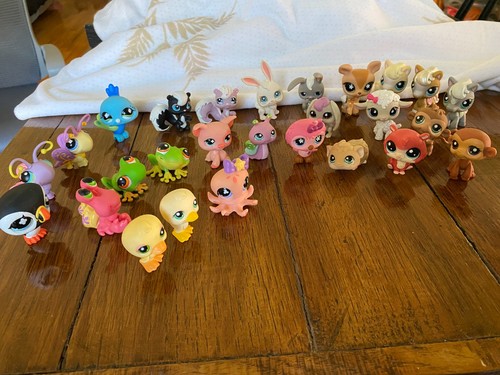 Figurine Littlest Pet Shop #505 (2004) - Colibri Violet Et Prune - Yeux Bleus - Hasbro - Occasion