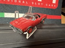 1968 Chevy El Camino Nu-Rora T JET 500 HO SLOT Car on A Tfx Red Chassis New