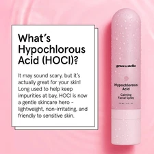grace & stella Hypochlorous Acid Spray for Face - Acne Spray - Gentle Face