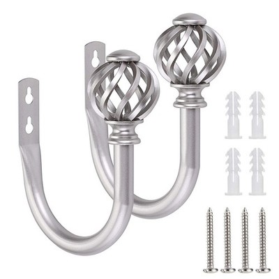 BSTKEY Metall Nest Design Gardinenhaken - leicht dekorativ silber 