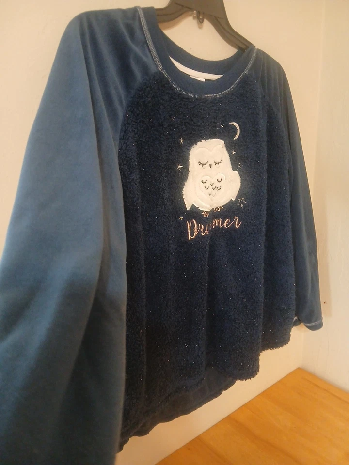 Secret Treasures Owl Pajama Top XL Super Soft - Image 4 of 4