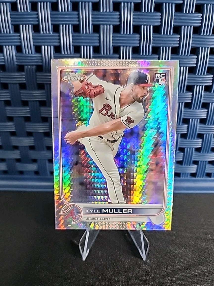2022 Topps Chrome - Kyle Muller #70 Prism Refractor (RC) - Atlanta Braves