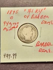 1895 O The Key Barber Dime Low Mintage 440,000 Extremely Rare