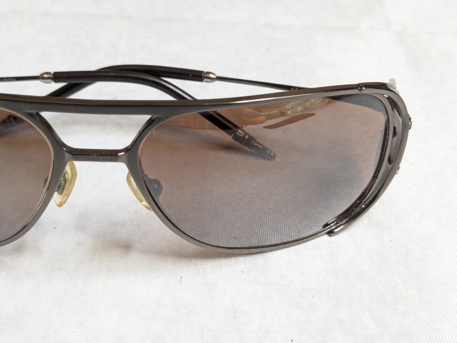 CHROME HEARTS Jones Sunglasses Brown Cross Sterling Silver Japan image 8