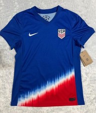 Nike USA Soccer Dri-FIT Jersey Blue Red White Size S "One Nation One Team"