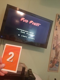 FOOD FIGHT for Atari 7800 - Good condition, tested & works!