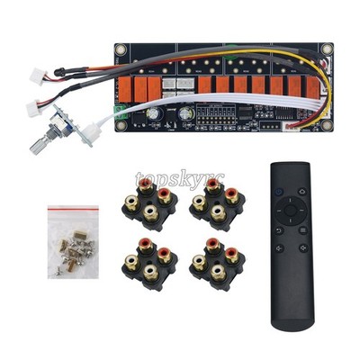MZTRS Audio Source Switcher Audio Source Selector 6-Way Input 2-Way Output tps