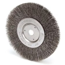 Weiler 96010 Crimped Wire Wheel Wire Brush, Threaded Arbor