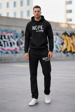 Mens Tracksuit Set Fleece Hoodie Top Bottoms Jogging Joggers Gym Pullover S-XL