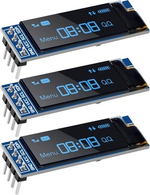 3PCS 0.91'' I2C Display Modul,IIC I2C Display OLED Anzeigemodul 128x32 3.3V/5V