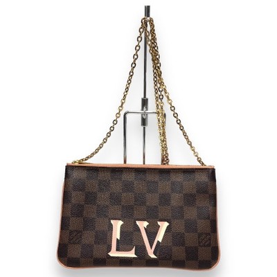 Louis Vuitton Damier Pochette Double Zip N60254 Chen Shoulder Bag