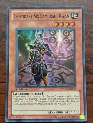 Yu-Gi-Oh! Legendary Six Samurai - Kizan STOR-EN020 Super Rare 1st Edition LP