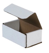 40 Pack 5x3.5x2. White Corrugated Shipping Mailer Packing Box Boxes