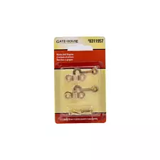 Gate House - Hooks and Staples - Solid Brass - 2pk - #0311957