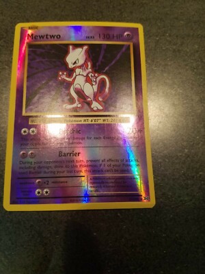 pokemon card mewtwo holo - (51/108) - XY Evolutions clear acrylic holder that perfectly accentuates the stunning visual design and character artwork Japanese gold star mewtwo