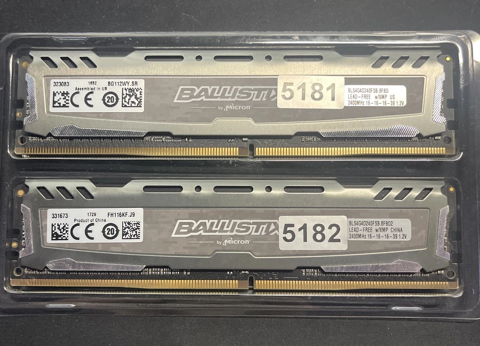 Ballstix Sport LT 16GB(2x8Gb) DDR4 2400 (PC4 19200) Memory Model BLS2K8G4D240FSB - Image 2 of 3