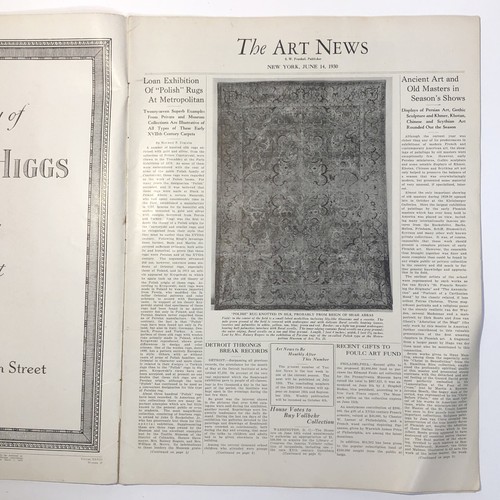THE ART NEWS - ARTnews - Vol 28 - Jun 14 1930 - No. 37 Tapestries Ott - Picture 3 of 12