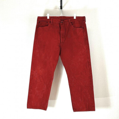 Levi's 501XX Straight Color Denim Pants in Red W42 L30 [VG Levi's 501XX Straight Color Denim Pants in Red W42 L30 [VG