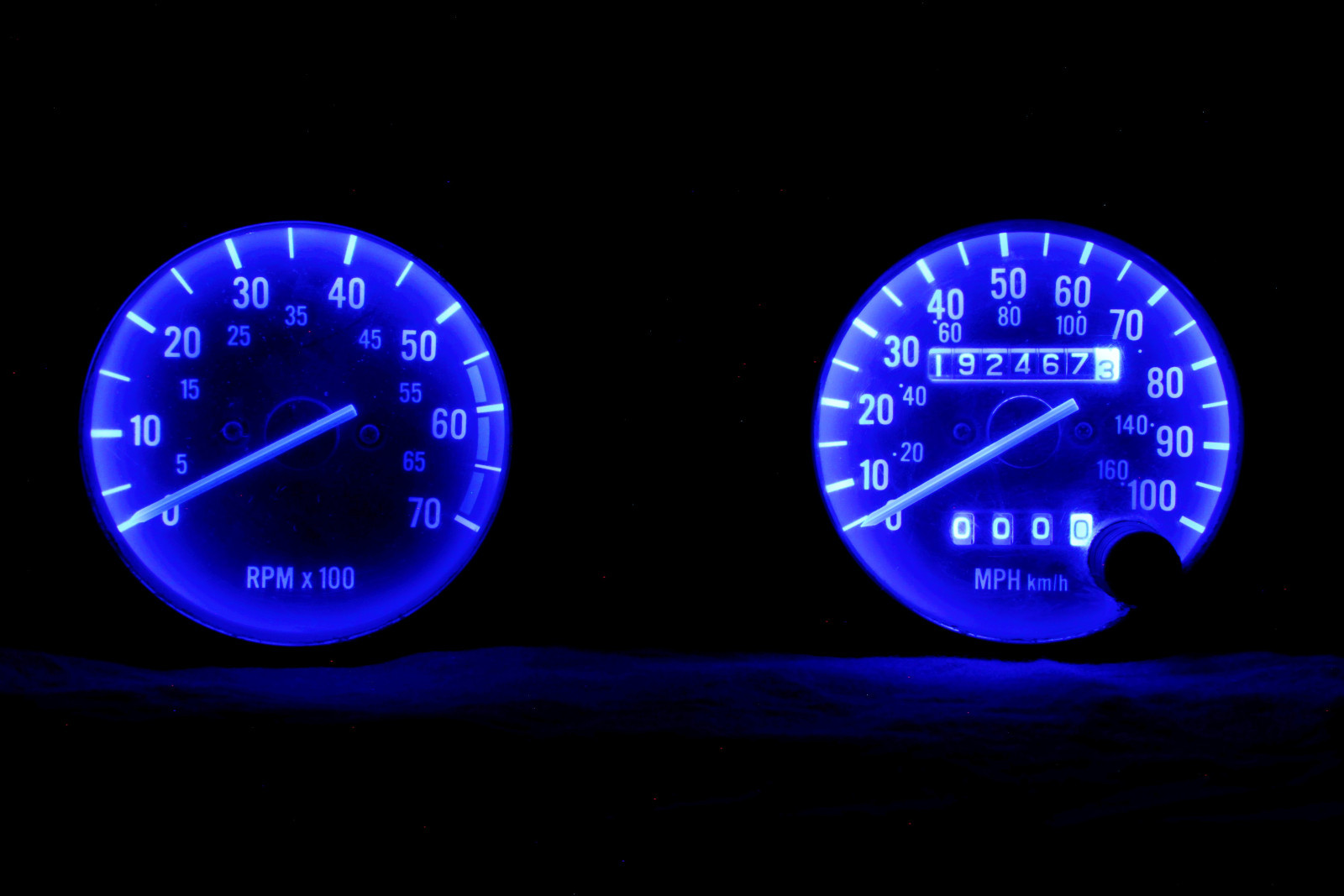 Blue LED Speedometer Gauge Cluster Dash Interior LED Kit for Jeep YJ ...