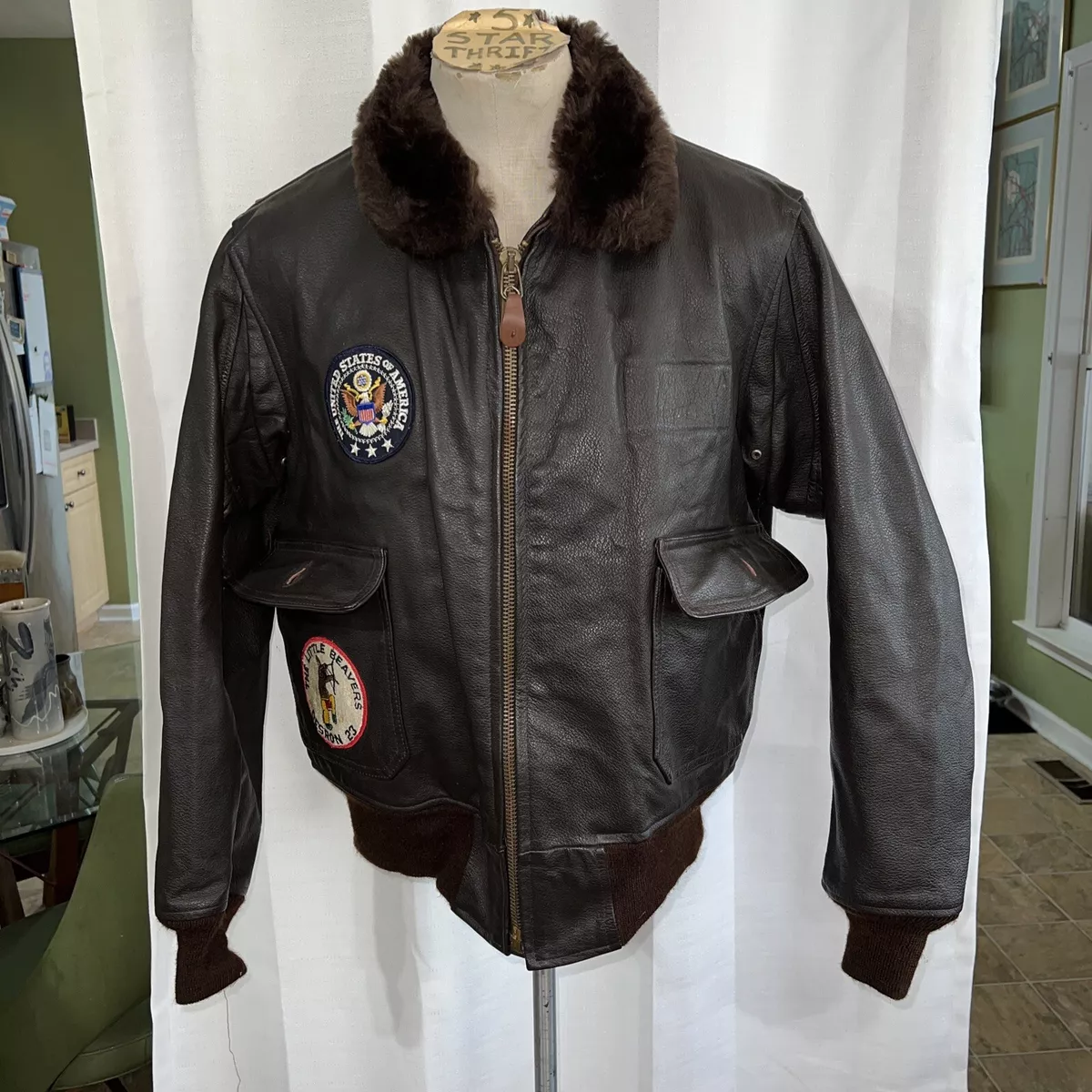 当店一番人気】 Navy FLYERS jacket レザージャケット - www.boothype.com