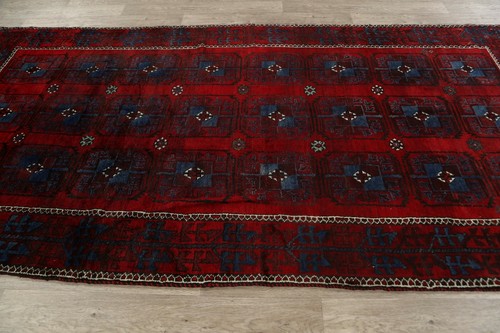 5x10 Vintage Hand-Knotted Balouch Oriental Area Rug Geometric Tribal Wool Carpet - Picture 9 of 12