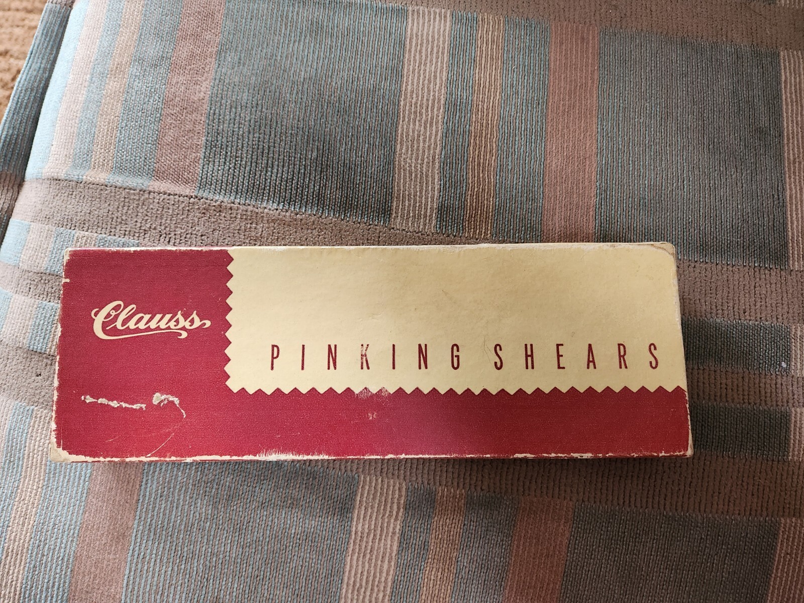 VINTAGE Clauss Pinking Shears Scissors Steel Claus Fremont Ohio