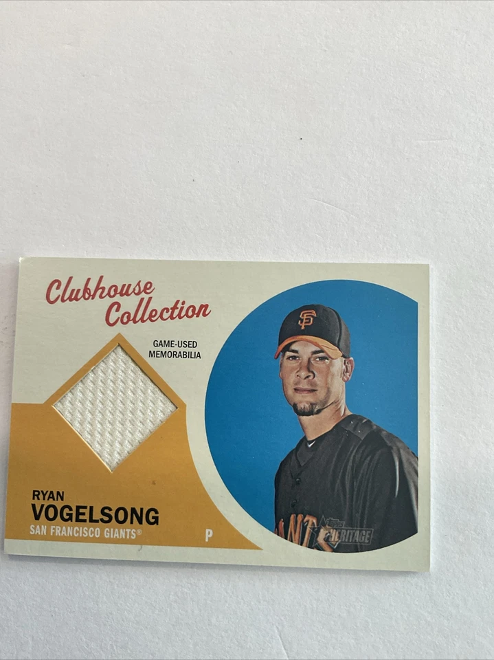 2012 Topps Heritage Clubhouse Collection Game Used #CCR-RV Ryan Vogelsong ♨️r - Image 2 of 4